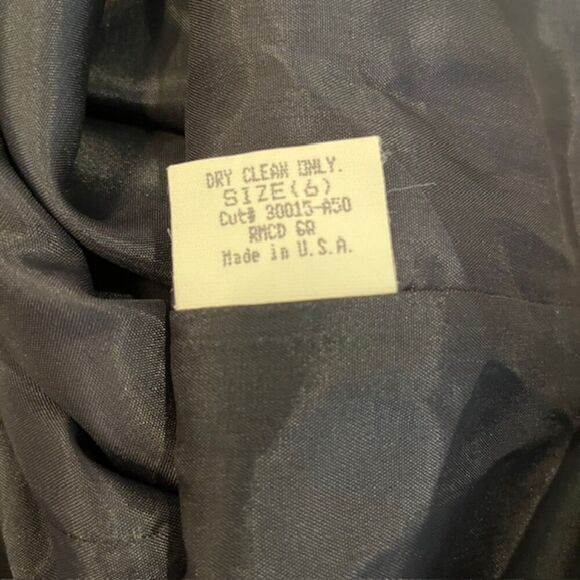 Laundry by Shelli Segal Beaded Front Evening Dress Black Spaghetti Strap Size 8P - Picture 9 of 14